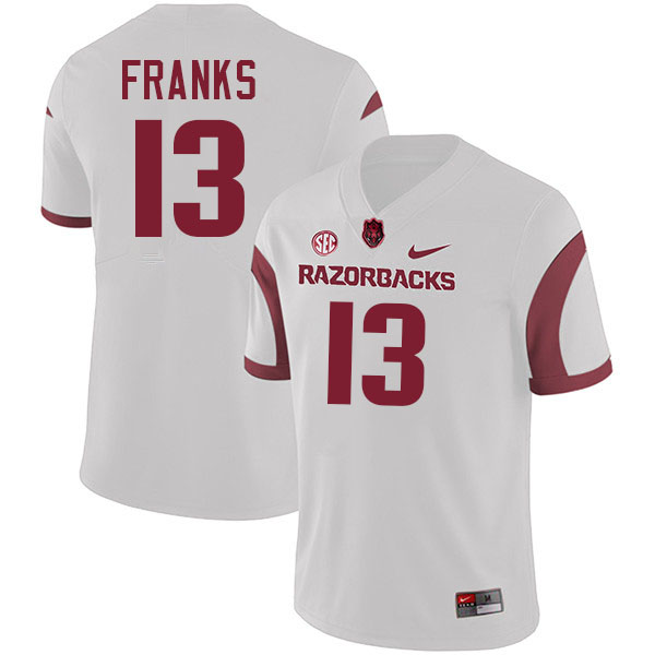 Feleipe Franks Arkansas Jersey,Arkansas Razorbacks #13 Feleipe Franks Jersey Youth College-White